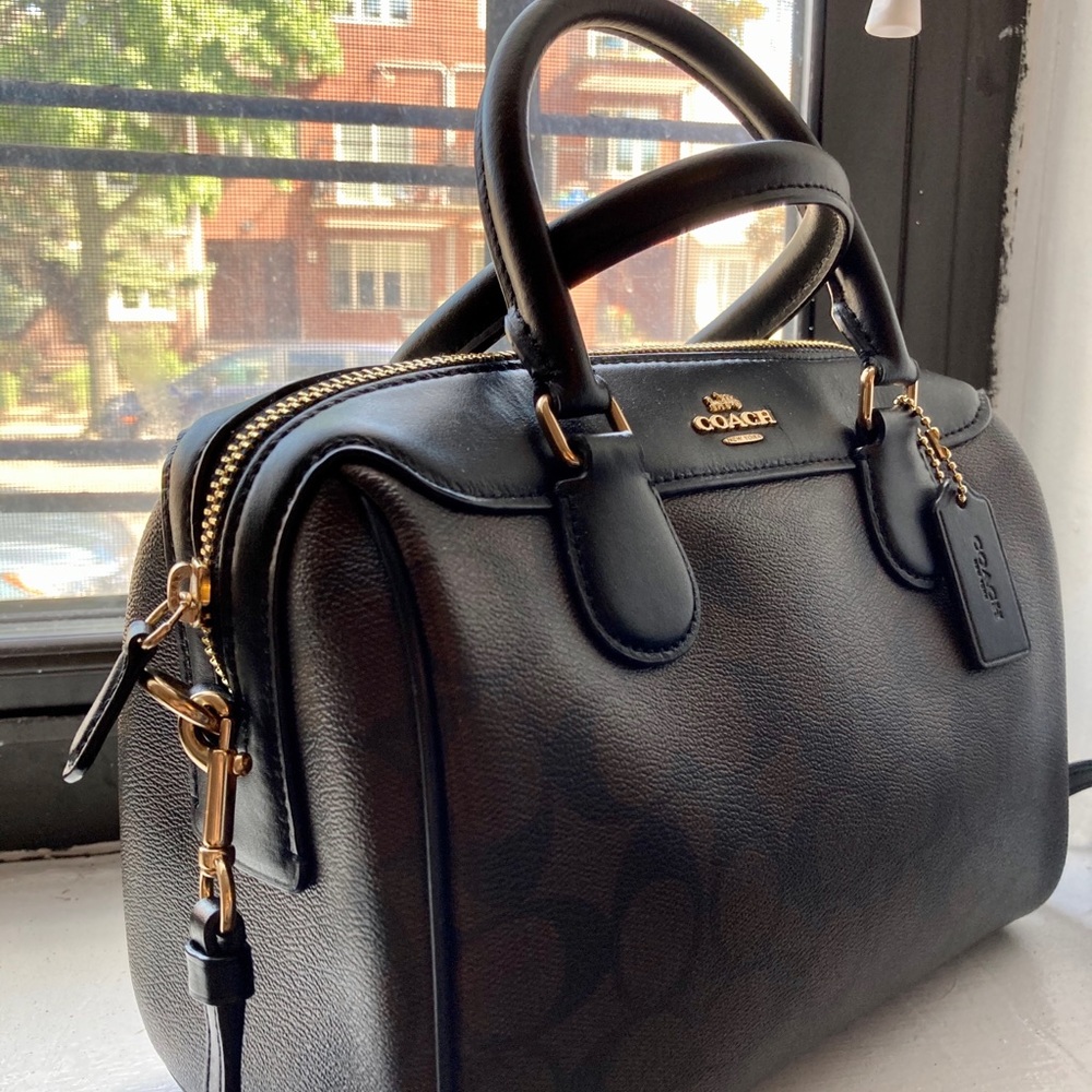 Coach Signature Duffle Brown Crossbody Bag